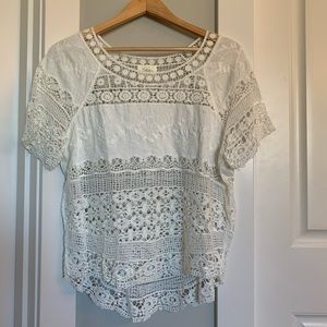 Crochet style blouse